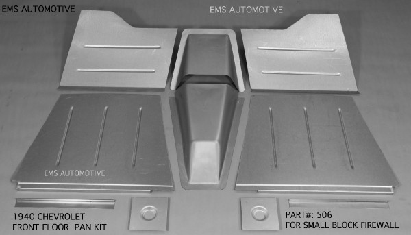 FRONT FLOOR BOARD KIT FOR SMALL BLOCK FIREWALL