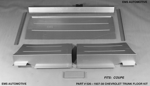 1937-38 CHEVROLET COUPE TRUNK FLOOR KIT 1937-38 CHEVROLET COUPE TRUNK FLOOR KIT