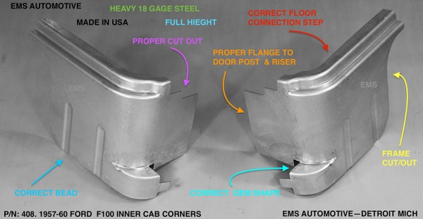 INNER CAB CORNER INNER CAB CORNER