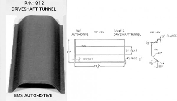 DRIVESHAFT TUNNEL FLAT-TOP
