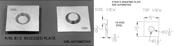 RECESSED PLATE RECESSED PLATE